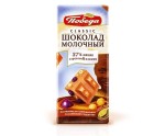 Шоколад, Победа 100 г Молочный классический с орехом и изюмом 37% какао