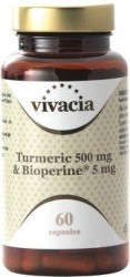 Куркума + Биоперин Vivacia, Vivacia (Вивация) капсулы 500 мг + 5 мг 60 шт Turmeric Bioperine